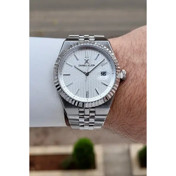 Gümüş Renk 5 ATM Hediye Paketli 41 mm Erkek Kol Saati