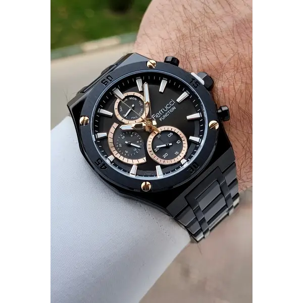 Siyah Renk 42 mm İç Göstergeleri Aktif Erkek Kol Saati