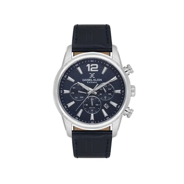 Kasası Gümüş Kordonu Lacivert Renk 43 Mm İç Göstergeleri Aktif Erkek Kol Saati