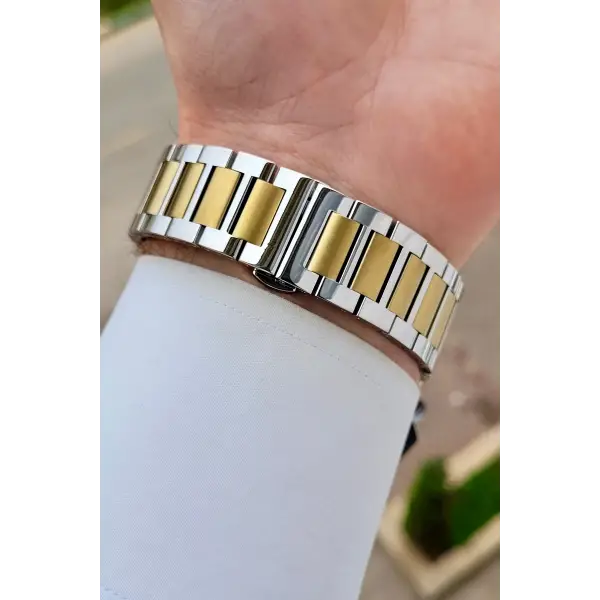 Kadranı Yeşil Kordonu Gold Gümüş Renk 43 mm İç Göstergeleri Aktif Erkek Kol Saati