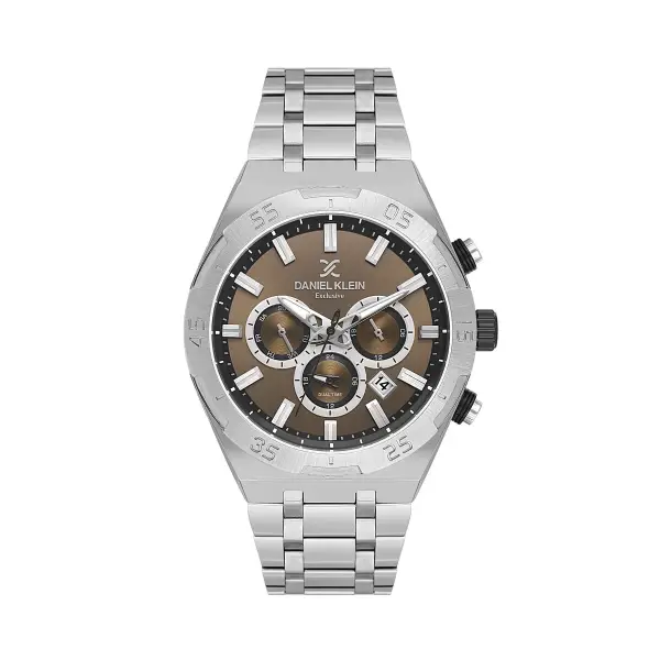 Kadranı Kahverengi Kordonu Gümüş Renk 44 mm İç Göstergeleri Aktif Erkek Kol Saati