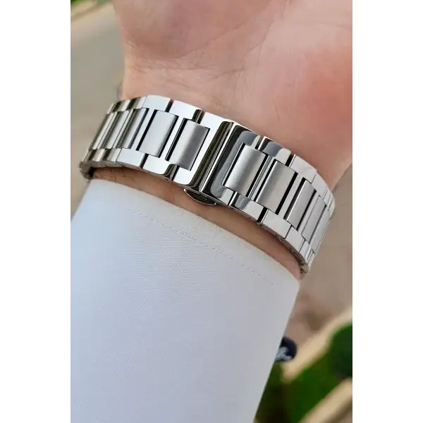 Gümüş Renk 43 mm İç Göstergeleri Aktif Erkek Kol Saati