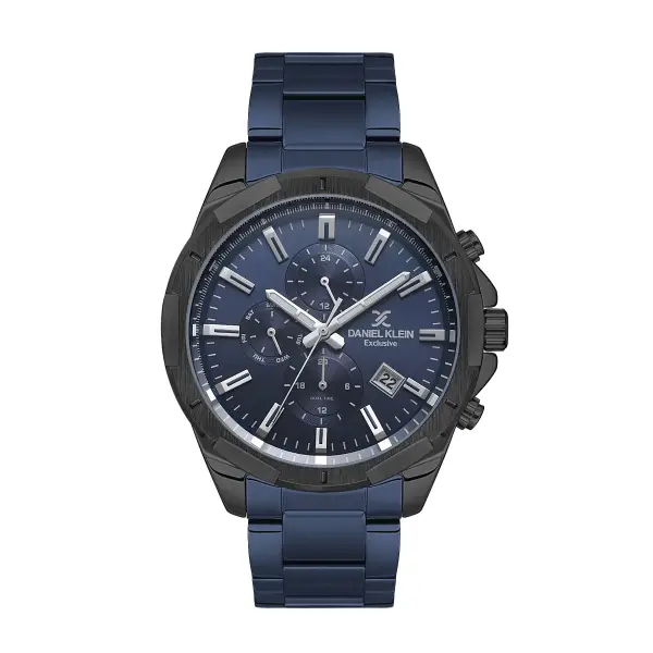 Kasası Siyah Kordonu Lacivert Renk 46 Mm İç Göstergeleri Aktif Fonksiyonlu Erkek Kol Saati