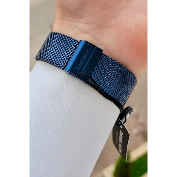 Lacivert Gümüş Renk 41 mm İç Göstergeleri Aktif Erkek Kol Saati