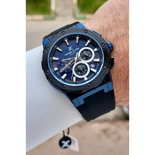 Kasası Lacivert Kordonu Siyah Renk 44 mm İç Göstergeleri Aktif Erkek Kol Saati