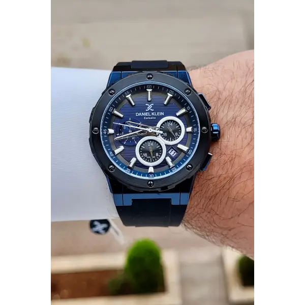 Kasası Lacivert Kordonu Siyah Renk 44 mm İç Göstergeleri Aktif Erkek Kol Saati