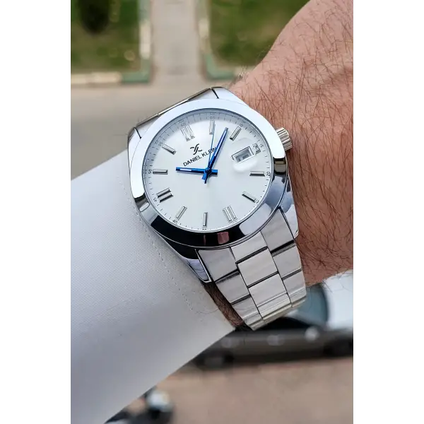 Gümüş Renk 5 ATM Hediye Paketli 42 mm Erkek Kol Saati