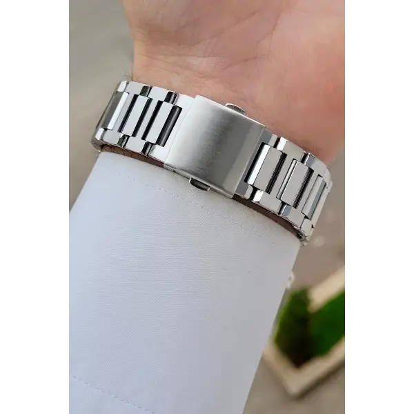 Gümüş Renk 42 mm İç Göstergeleri Aktif Erkek Kol Saati