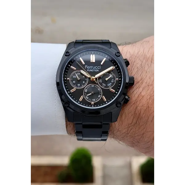 Siyah Renk 43 mm İç Göstergeleri Aktif Erkek Kol Saati