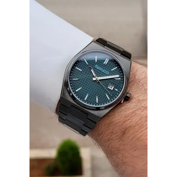 Kadranı Mavi Kordonu Siyah Renk 40 mm İç Göstergeleri Aktif Erkek Kol Saati