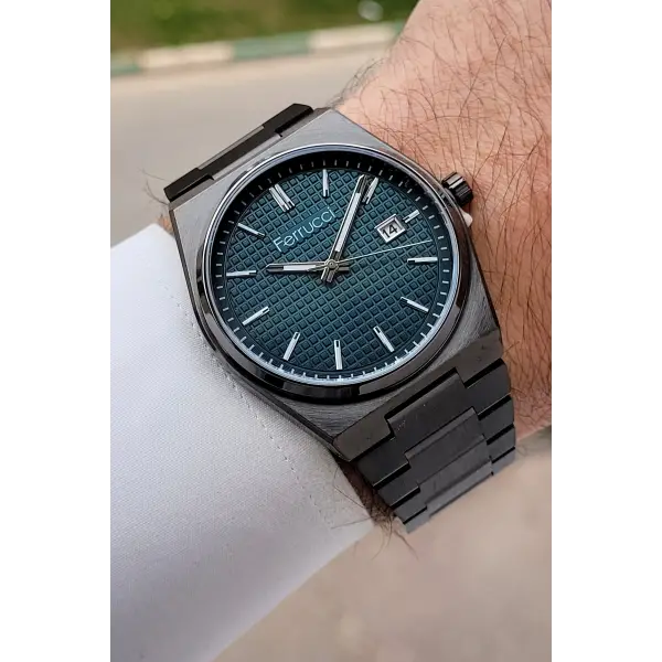 Kadranı Mavi Kordonu Siyah Renk 40 mm İç Göstergeleri Aktif Erkek Kol Saati