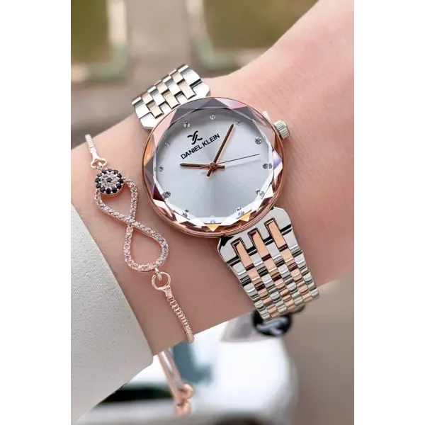 Rose Gümüş Renk Hediye Paketli 30 mm Hediye Paketli Kadın Kol Saati