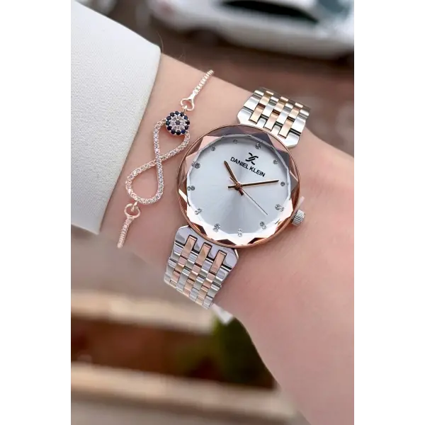 Rose Gümüş Renk Hediye Paketli 30 mm Hediye Paketli Kadın Kol Saati