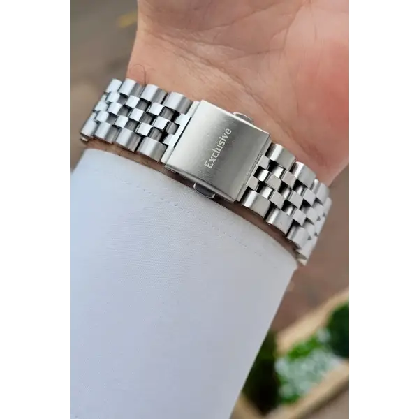 Gümüş Lacivert Renk 42 mm Hediye Paketli İç Göstergeleri Aktif Erkek Kol Saati