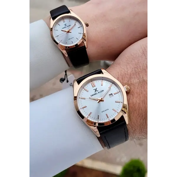 Rose Kahverengi Renk Hediye Paketli Sevgili Çift Kol Saati STISTE21