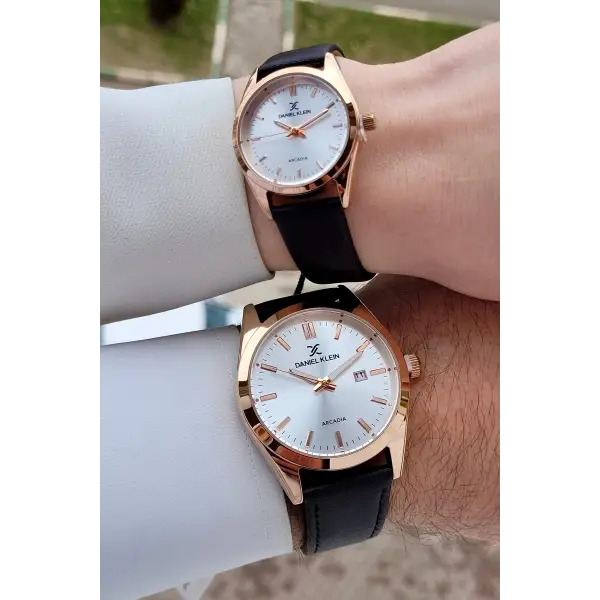 Rose Kahverengi Renk Hediye Paketli Sevgili Çift Kol Saati STISTE21