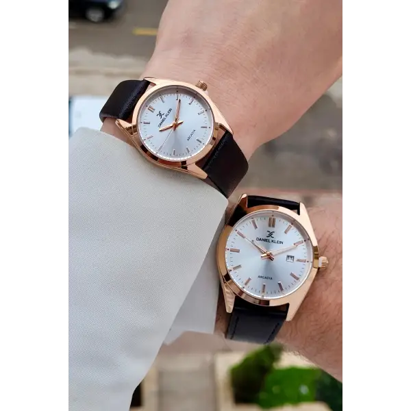 Rose Kahverengi Renk Hediye Paketli Sevgili Çift Kol Saati STISTE21