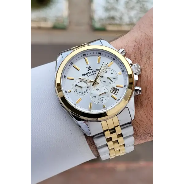 Gold Gümüş Renk 42 mm Hediye Paketli İç Göstergeleri Aktif Erkek Kol Saati