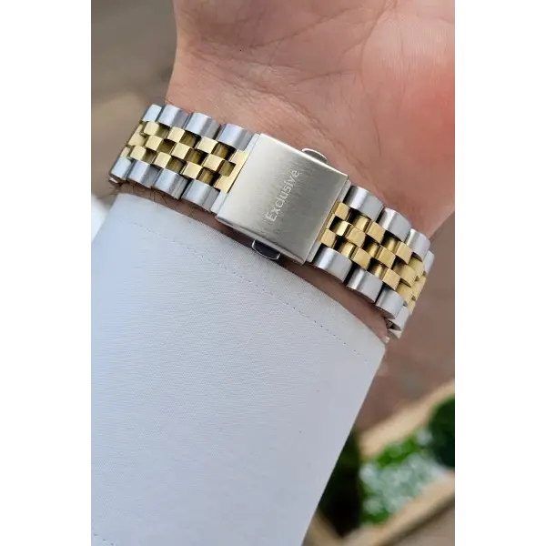 Gold Gümüş Renk 42 mm Hediye Paketli İç Göstergeleri Aktif Erkek Kol Saati