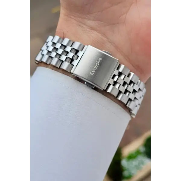 Gümüş Renk 42 mm Hediye Paketli İç Göstergeleri Aktif Erkek Kol Saati