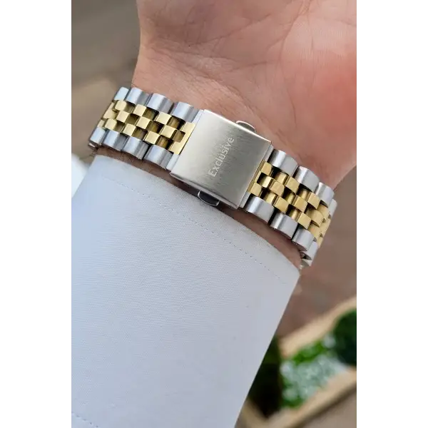 Gold Gümüş Yeşil Renk 42 mm Hediye Paketli İç Göstergeleri Aktif Erkek Kol Saati