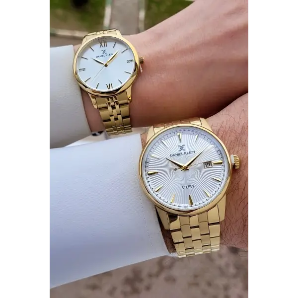 Gold Renk Sevgili Çift Kol Saati STISTE38