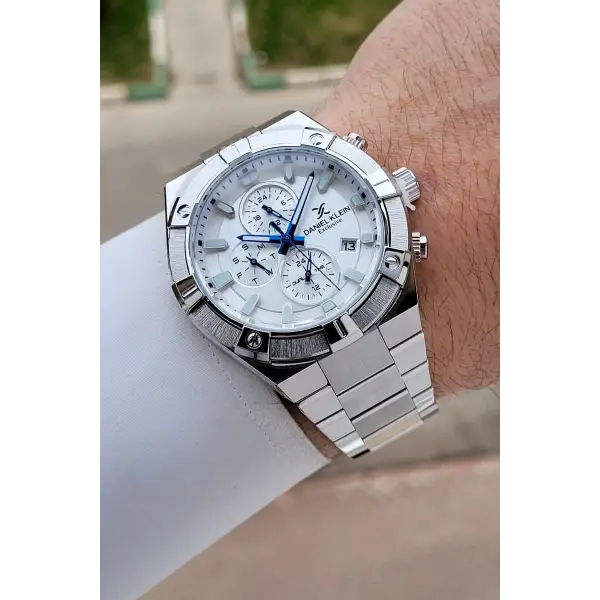 Gümüş Renk 45 mm İç Göstergeleri Aktif Erkek Kol Saati