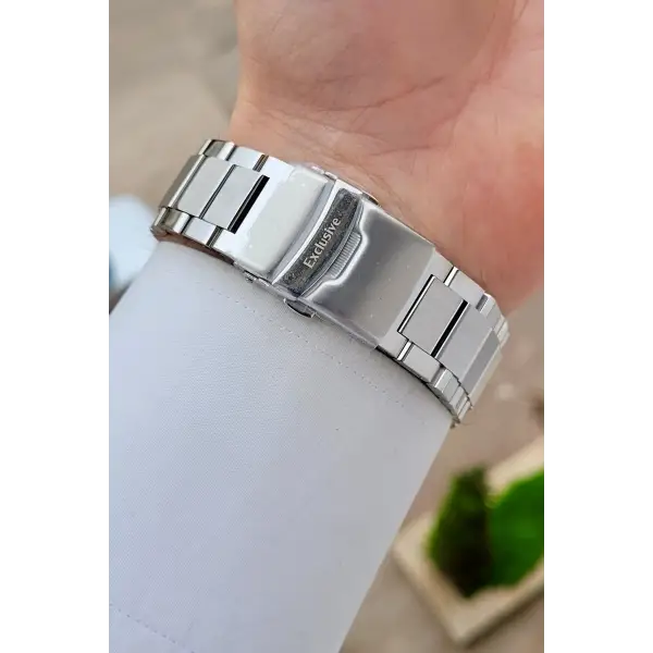 Gümüş Renk 45 mm İç Göstergeleri Aktif Erkek Kol Saati