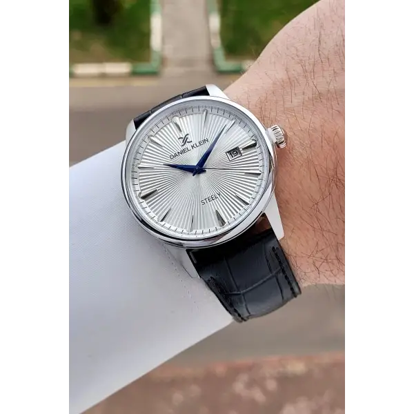 Gümüş Renk 41,5 mm Full Çelik Kasa Erkek Kol Saati