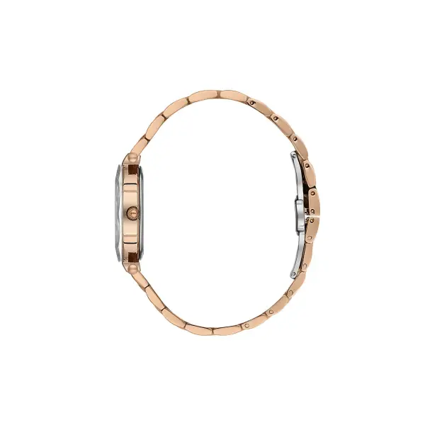 Rose Renk Kadın Kol Saati Ve Bileklik