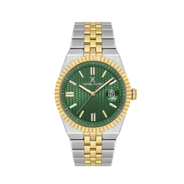 Kadranı Yeşil Kordonu Gold Gümüş Renk 5 ATM Hediye Paketli 41 mm Erkek Kol Saati