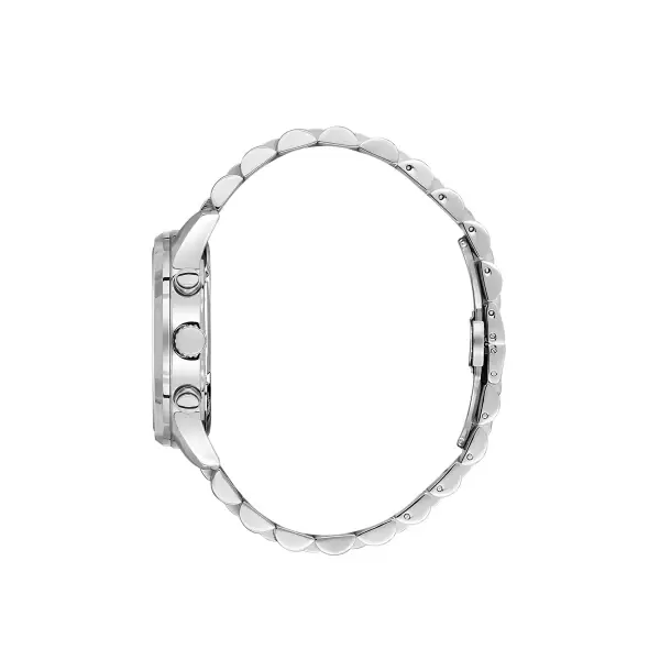 Kadranı Siyah Kordonu Gümüş Renk 43 Mm 5 ATM Erkek Kol Saati