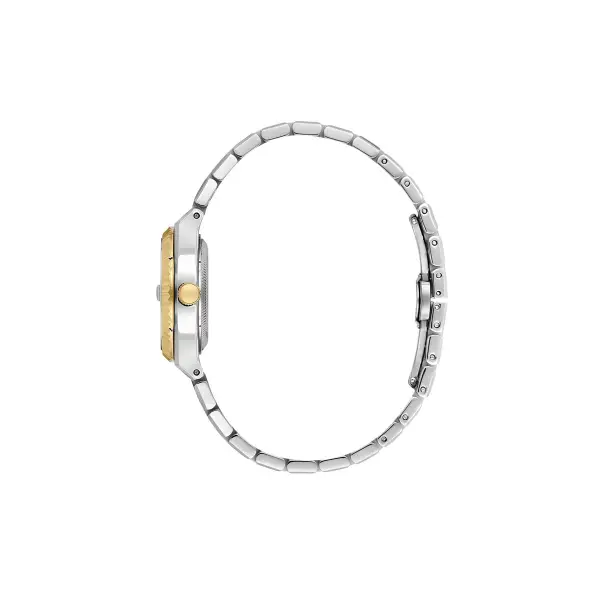 Kadranı Yeşil Kordonu Gold Gümüş Renk 30 mm Kadın Kol Saati ve Bileklik