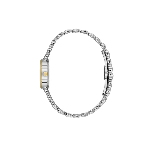 Gold Gümüş Renk 20,5 mm Kadın Kol Saati ve Bileklik