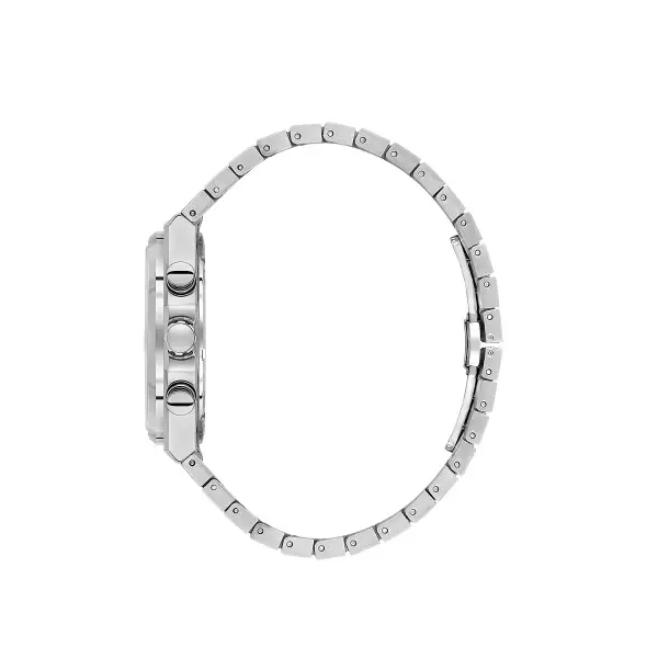 Kadranı Kahverengi Kordonu Gümüş Renk 43 mm Erkek Kol Saati