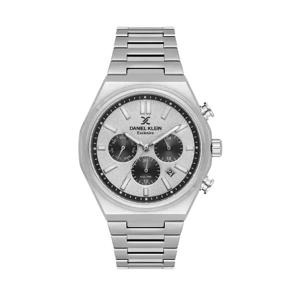 Gümüş Renk 43 mm Erkek Kol Saati