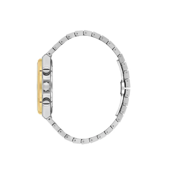 Kadranı Yeşil Kodronu Gold Gümüş Renk 43 Mm Erkek Kol Saati