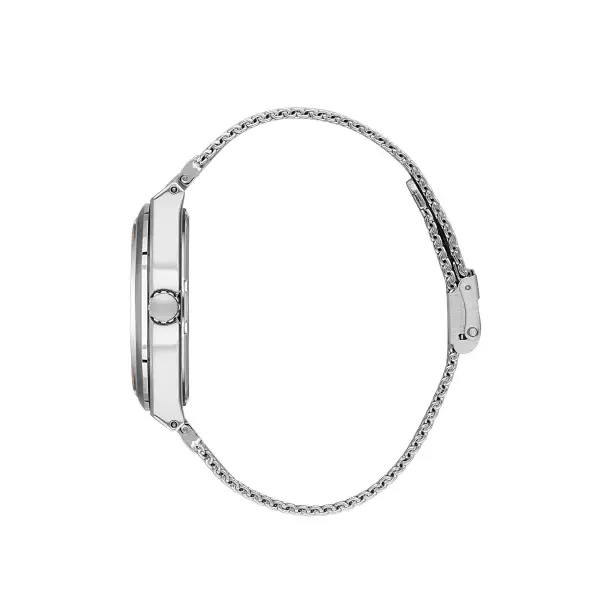 Kadranı Lacivert Gümüş Renk Takvimli Erkek Kol Saati