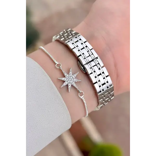 Kadın Kol Saati Bileklik Hediyeli