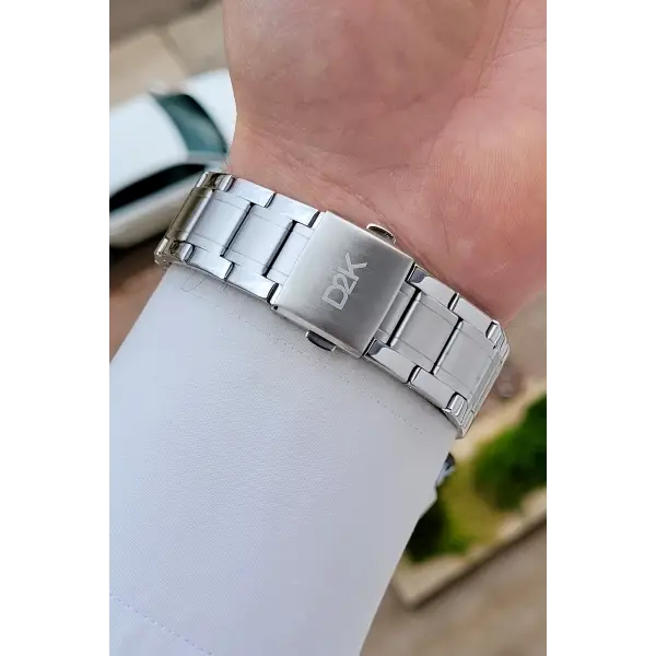 Gümüş Renk 42 Mm Erkek Kol Saati