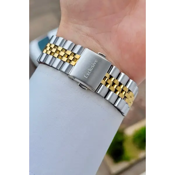 Kadranı Yeşil Kordonu Gold Renk Göstergeleri Aktif Erkek Kol Saati