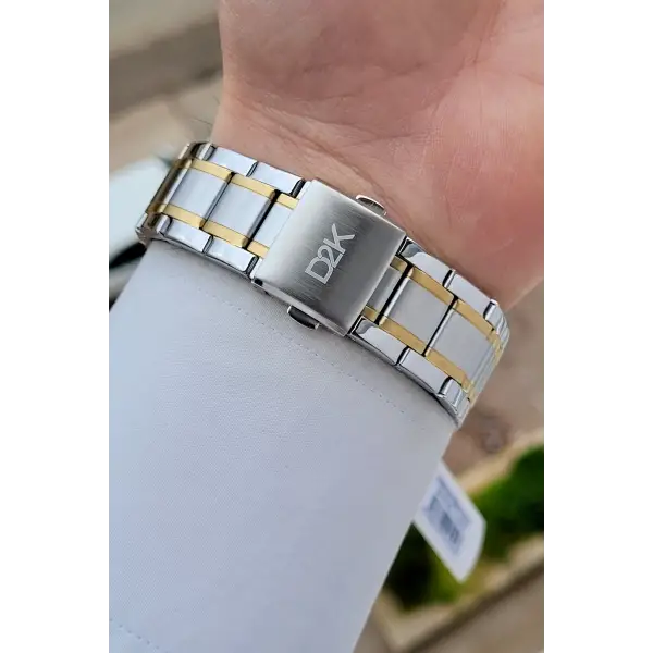 Kadranı Yeşil Kordonu Gold Gümüş Renk 42 Mm Erkek Kol Saati