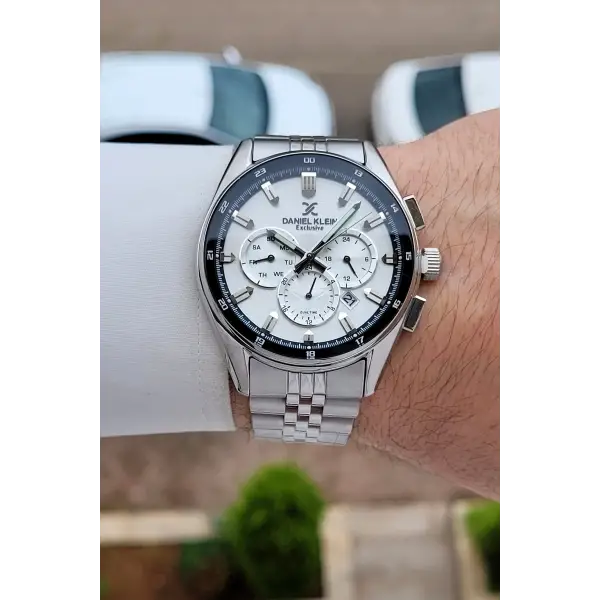 Gümüş Renk 44,5 Mm Erkek Kol Saati