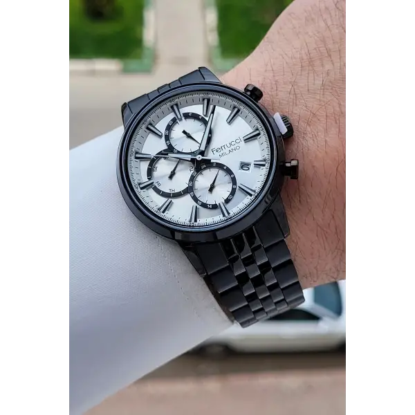 Siyah Renk İç Göstergeleri Aktif 41 Mm Erkek Kol Saati