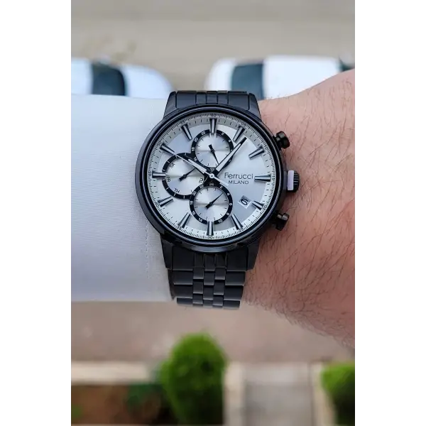 Siyah Renk İç Göstergeleri Aktif 41 Mm Erkek Kol Saati