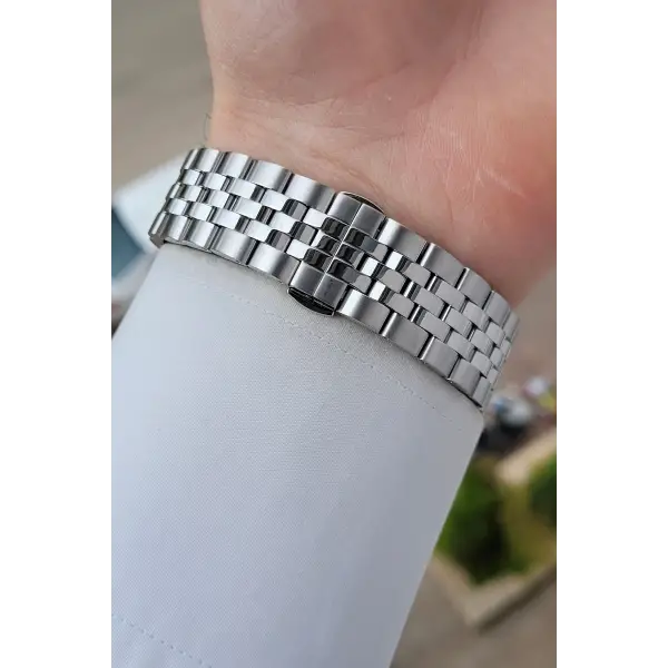 Gümüş Renk İç Göstergeleri Aktif 41 Mm Erkek Kol Saati
