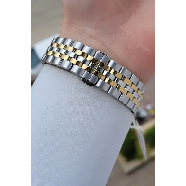 Kadranı Yeşil Kordonu Gold Gümüş Renk İç Göstergeleri Aktif 41 Mm Erkek Kol Saati