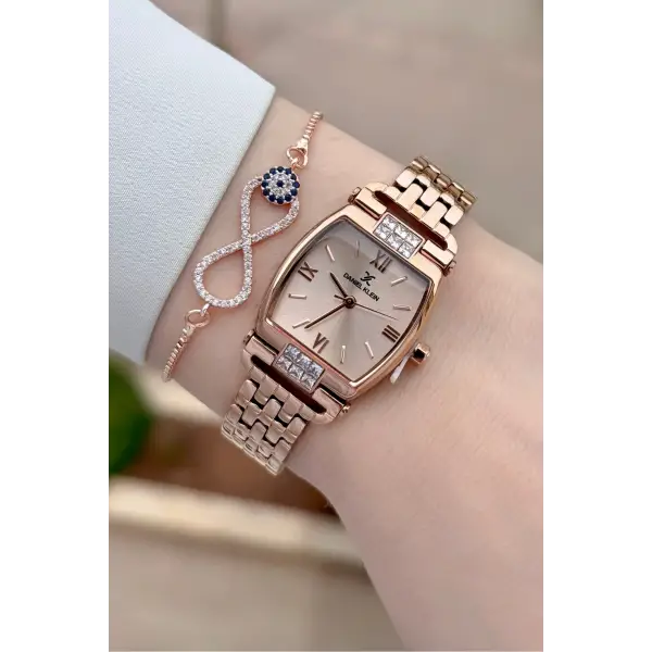 Rose Renk 24 mm Hediye Paketli Kadın Kol Saati
