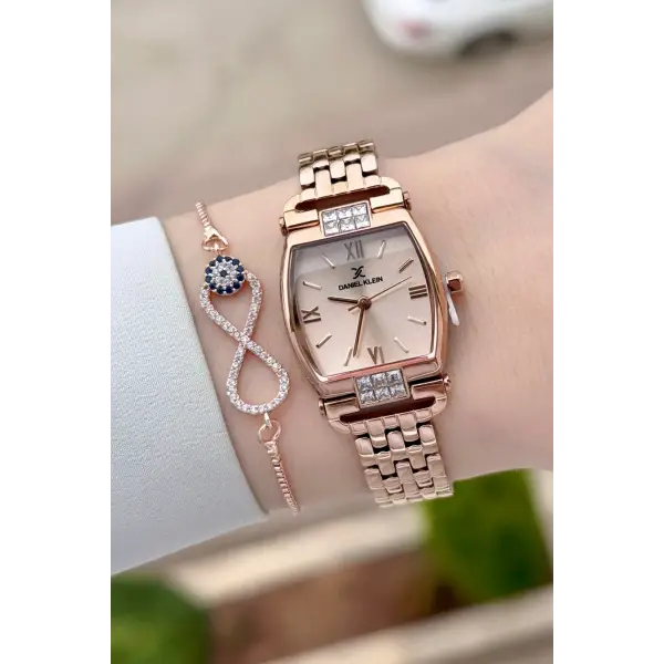 Rose Renk 24 mm Hediye Paketli Kadın Kol Saati
