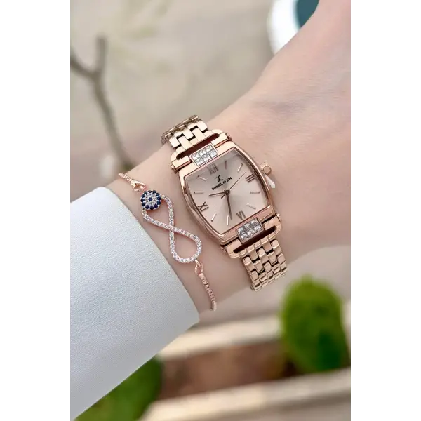 Rose Renk 24 mm Hediye Paketli Kadın Kol Saati
